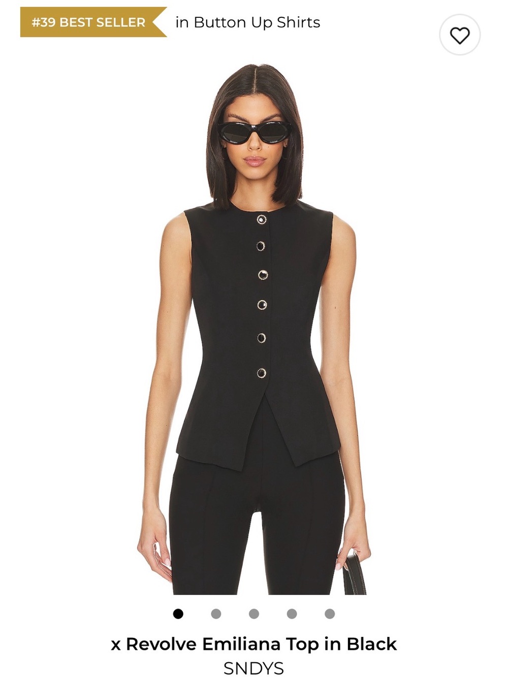 X REVOLVE EMILIANA TOP IN BLACK
SND